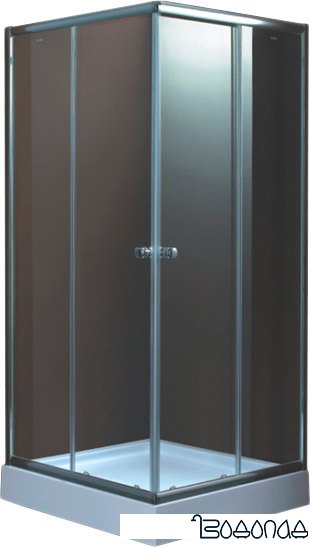 Душевой уголок Coliseum Quarto T-80 80x80 (тонированное стекло)