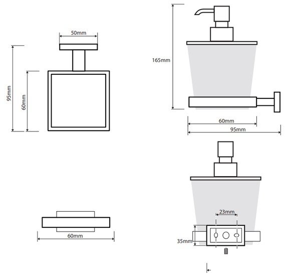 Дозатор для жидкого мыла Bemeta Plaza 118209049