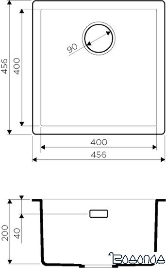 Кухонная мойка Omoikiri Yamakawa 45-U/I-WH (белый)