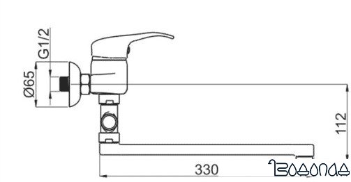 Смеситель Rubineta P-12/C Star (P2CK01)