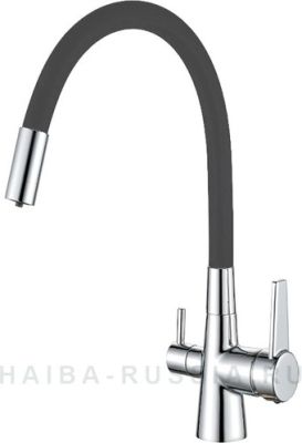 Смеситель Haiba HB76858-7 (хром/черный)