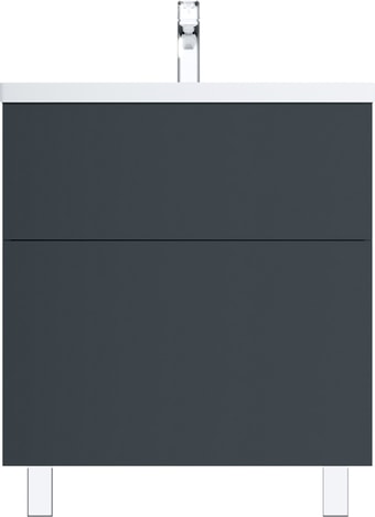 AM.PM Тумба под умывальник Gem 75 M90FSX07522GM32 (2 ящика, графит)