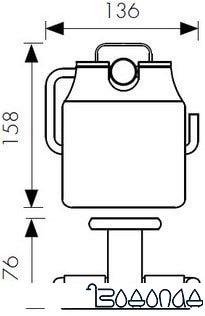 Держатель для туалетной бумаги Kaiser Vera KH-1700