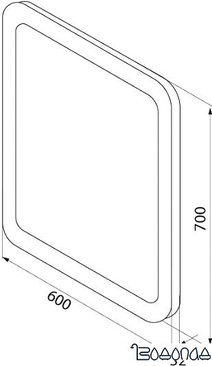 IDDIS Зеркало Edifice 60 EDI6000i98