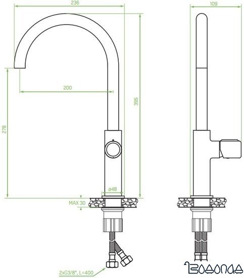 Смеситель Laveo Pretto BAO 768D фото 2