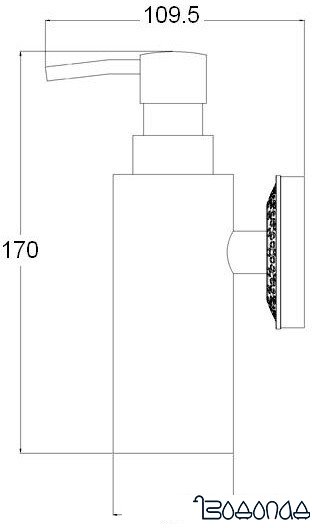 Дозатор ZorG AZR 16 SL (серебристый)