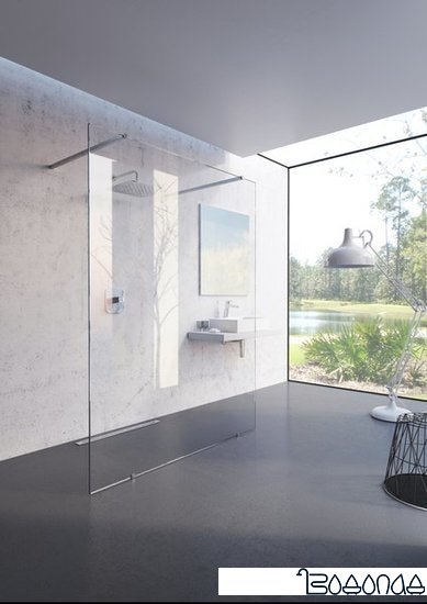 Душевая стенка Ravak Walk-In Free 160 (серебристый/прозрачное)