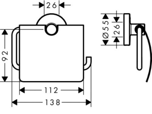 Набор для туалета Hansgrohe Logis Set Universal 41727000 фото 4