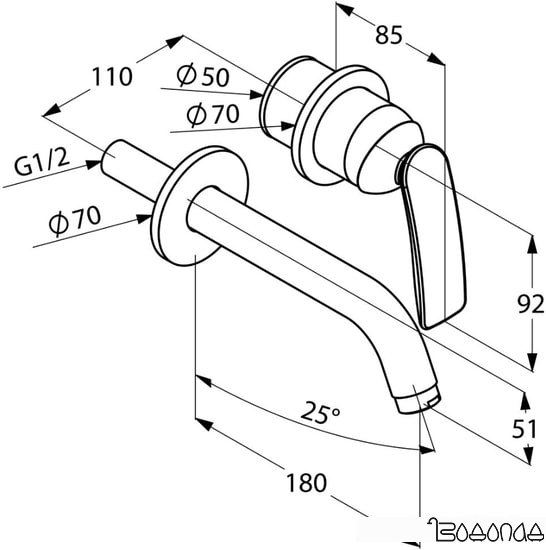 Смеситель Kludi Balance 522469175