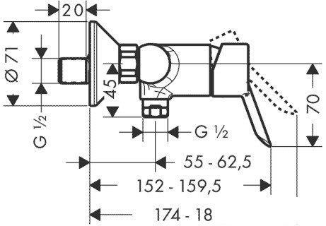 Смеситель Hansgrohe Focus S 31762000