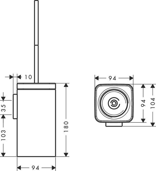 Ершик для унитаза Hansgrohe Urquiola 42435000