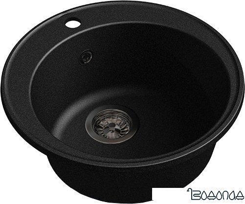 Кухонная мойка GranFest QUARZ Z-08 (черный)