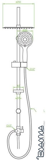 Душевая система Laveo Fino PL2 70OX фото 2