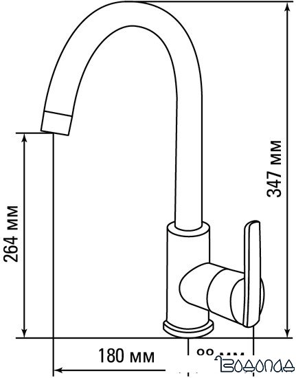 Смеситель Gerdamix Violado (шампань F105) фото 2