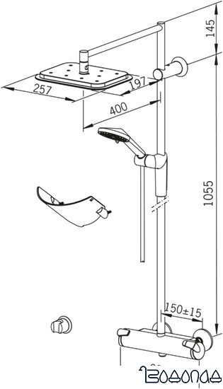 Душевая система Oras Optima 7192U