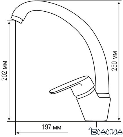 Смеситель Thor Trondheim (ваниль TR105) [80910204]
