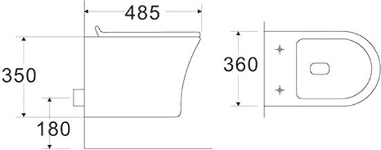 Унитаз CeramaLux 2617Е
