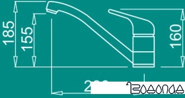 Смеситель Elleci Minerva Aluminium M79