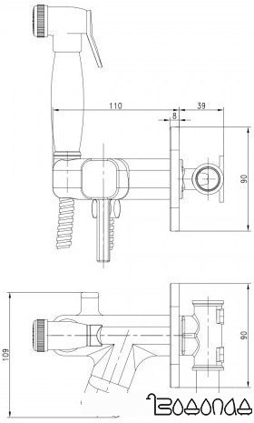 Гигиенический душ Lemark Solo LM7165G