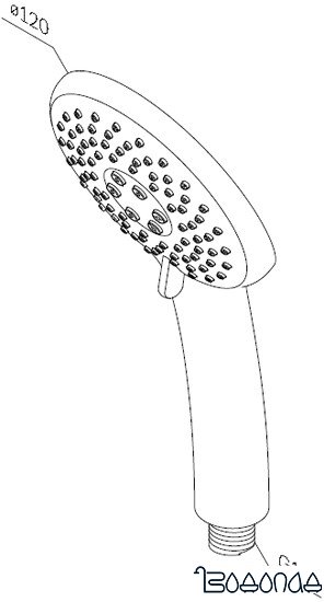 Душевая лейка AM.PM F0280000 фото 2