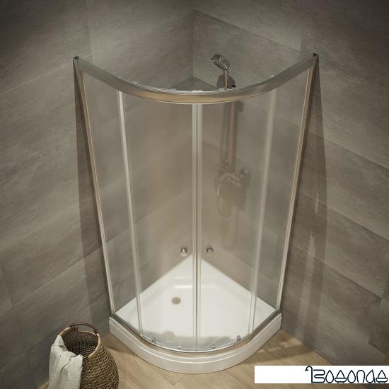 Душевой уголок Triton Альфа Хром А1 100х100 (прозрачное стекло)