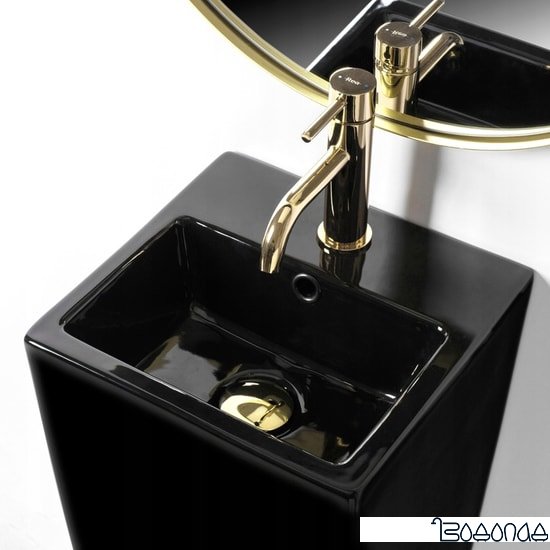 Умывальник Rea Kamila (черный) фото 4