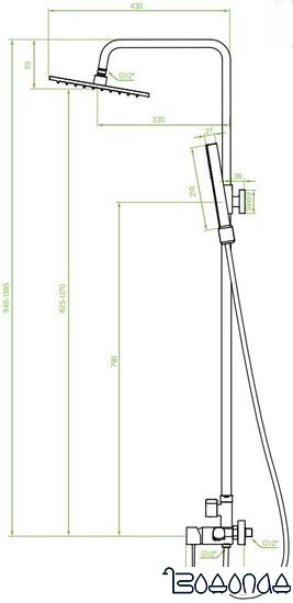Душевая система Laveo Pola PLA 00KX