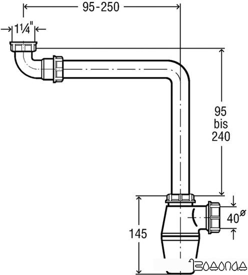Сифон Viega V2 128913