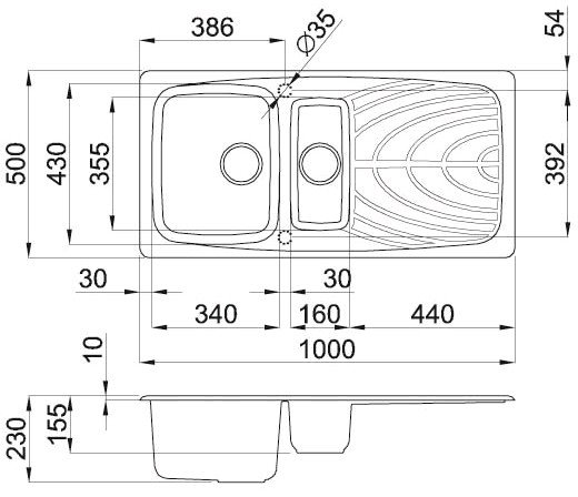 Кухонная мойка Elleci Master 475 G59 Antracite