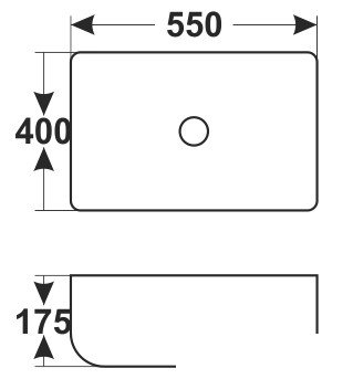 Умывальник Melana MLN-541 55x40