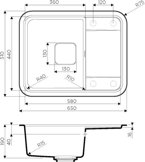 Кухонная мойка Omoikiri Tasogare 65-BE (ваниль)