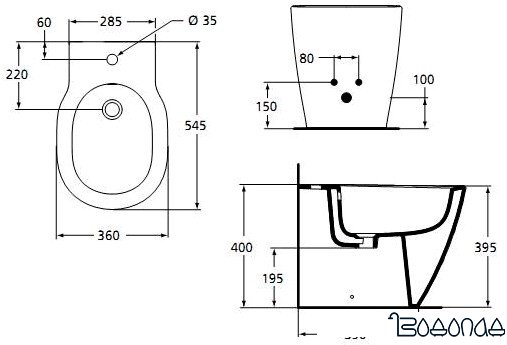 Биде Ideal Standard Connect E799501