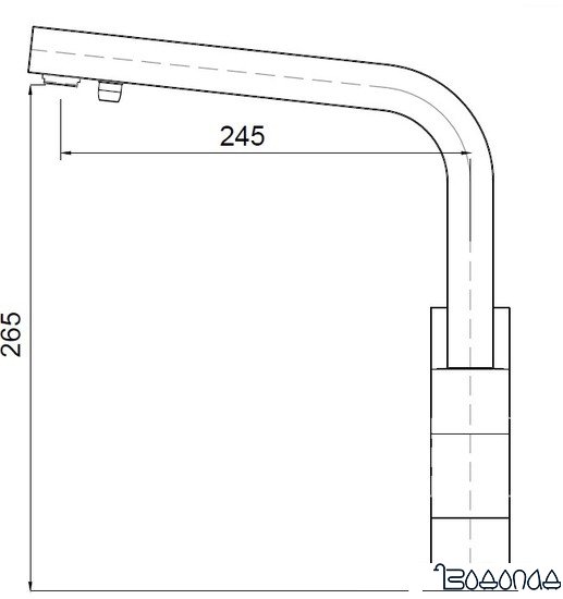 Смеситель Kaiser Sonat (бронза) [34044-3]