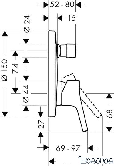 Смеситель Hansgrohe Talis S 72405000