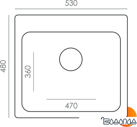 Кухонная мойка Quartz Bond 530 (дым) Кухонная мойка Quartz Bond 530 (дым)