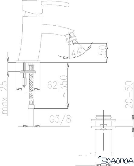Смеситель Armatura Diament 4107-011-00 фото 2