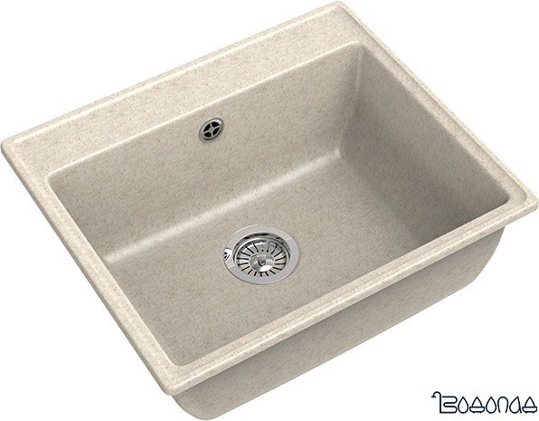 Кухонная мойка GranFest GF-V-580 (бежевый)