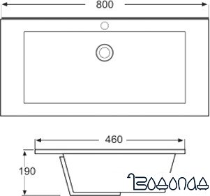 Умывальник Triton Ника 80 825C 80x46
