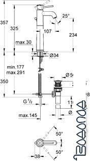 Смеситель Grohe BauClassic 32868000 фото 2
