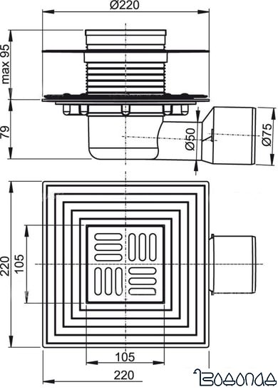 Сифон Alcaplast APV3344