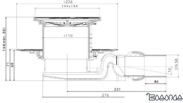 Сифон Pestan Standard Tide 4 maska фото 4