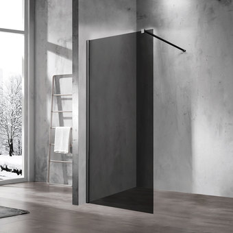 Душевая стенка Vincea Walk-In VSW-1H100CGB (матовый черный/тонированное)
