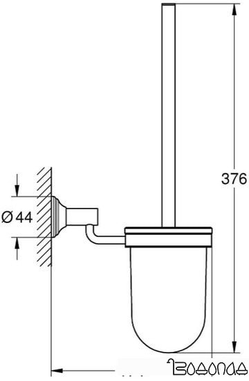 Ершик для унитаза Grohe Essentials Authentic 40658001