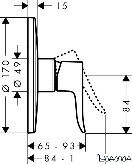 Смеситель Hansgrohe Metris 31652000