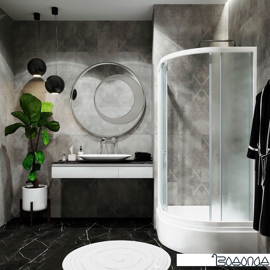 Душевой уголок Triton Риф В1 100х100 (шиншилла)