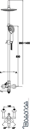 Душевая система Kaiser SX 2060-1