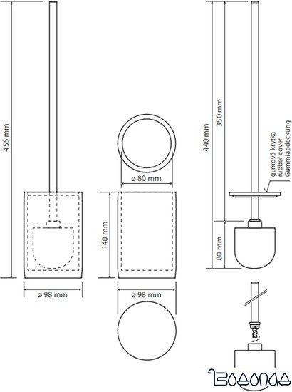 Ершик для унитаза Bemeta Gamma 145613320 фото 2