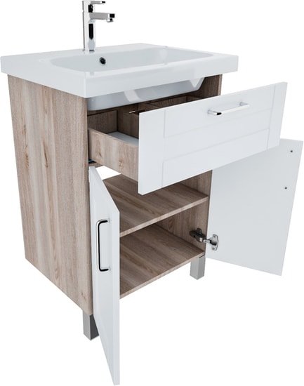 IDDIS Тумба New Sena 60 NSE60W2i95 с умывальником 0146000i28 фото 4