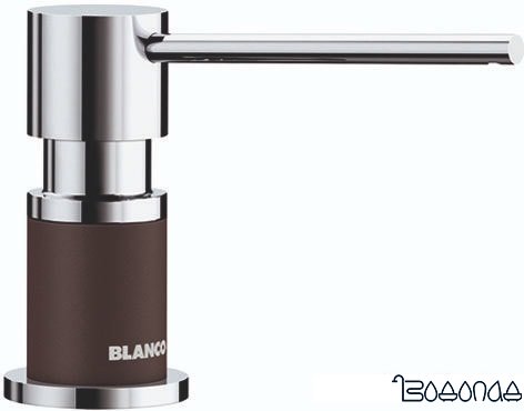 Дозатор для жидкого мыла Blanco Lato (хром/кофе) фото 1