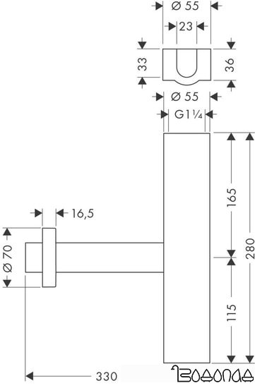 Сифон Hansgrohe Flowstar 52100000